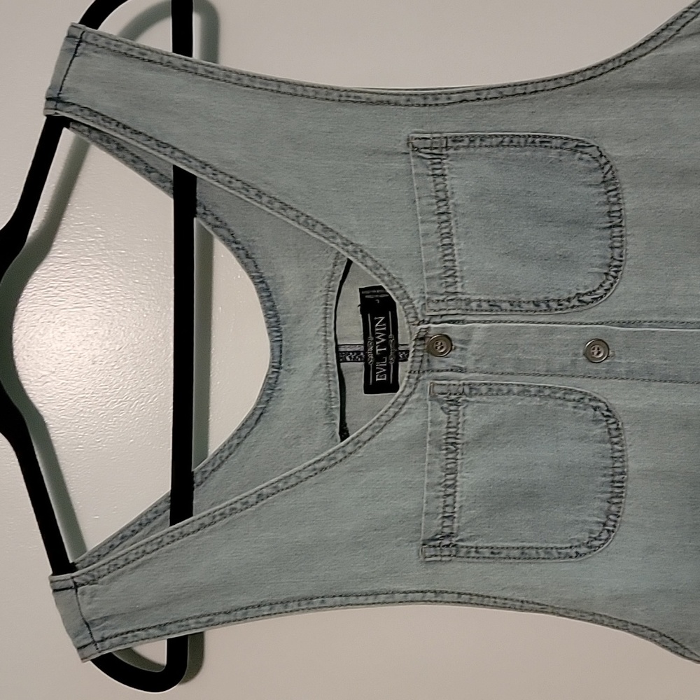 GUC Evil Twin Jean Dress with pockets Size Large